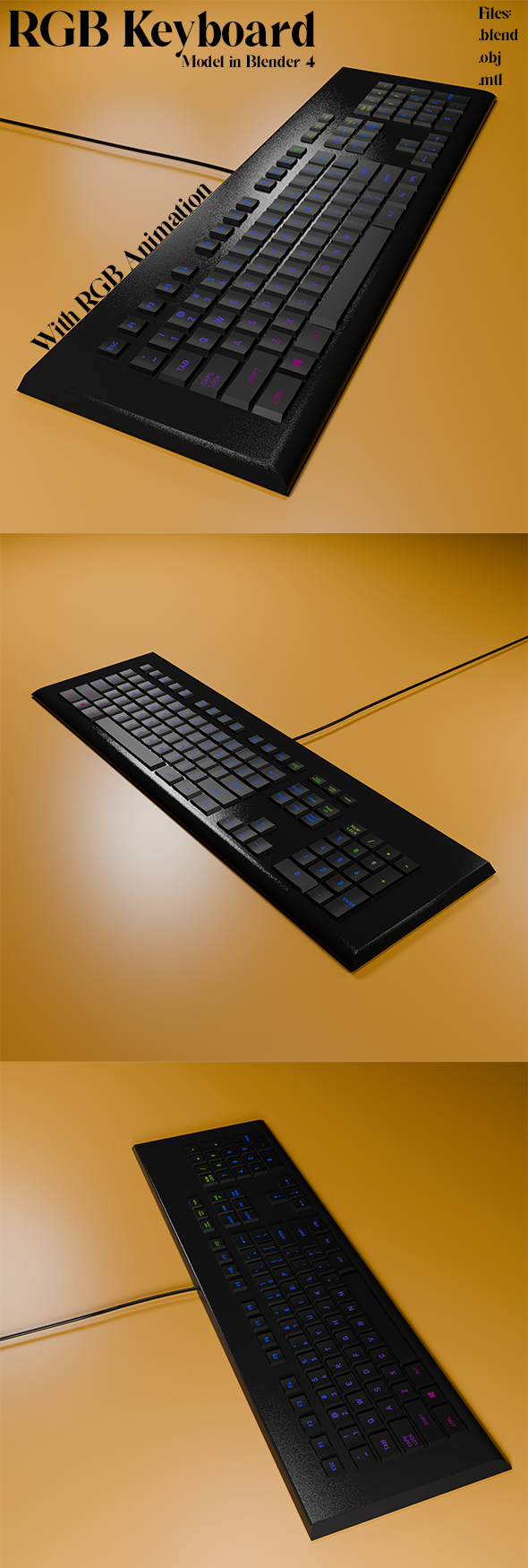 RGB Keyboard Model