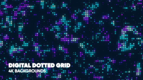 Dotted Digital Grid Abstract Backgrounds on Loop