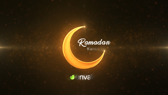 Ramadan Kareem Intro Logo Stings template preview