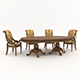 Classic European style Dining Table and Chairs 46