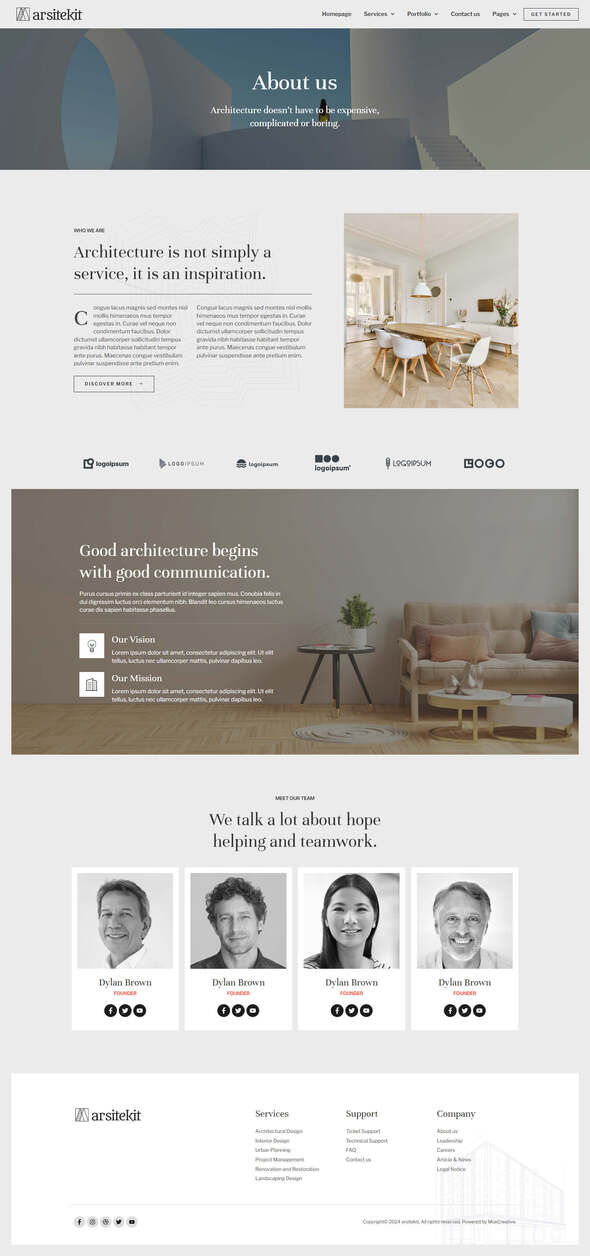 ArsiteKit - Architecture Construction Elementor Pro Template Kit