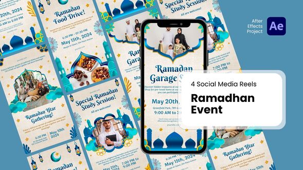 Social Media Reels - Ramadhan Event Effect Templates Product Promo template preview