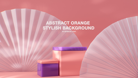 Abstract Orange Stylish Background