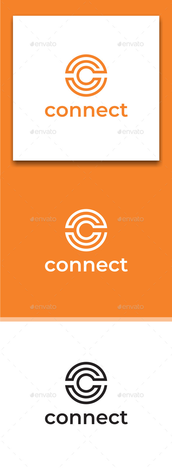 Connect - Initial Letter C Logo Design