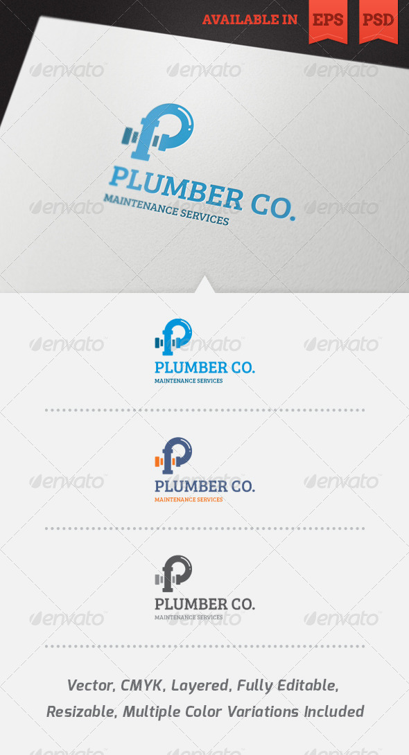Plumber Logo Template - Objects Logo Templates