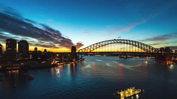 Sydney Harbour Bridge, Opera House and Luna Park at Sunrise alt