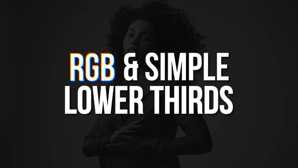 RGB & Simple Lower Thirds | MOGRT