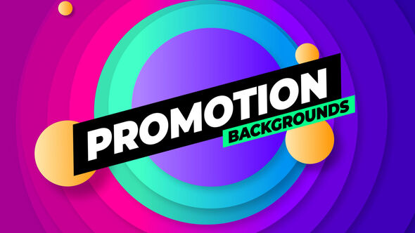 Promotion Backgrounds Elements template preview
