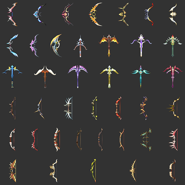 40 Fantasy Battle Bow Collection