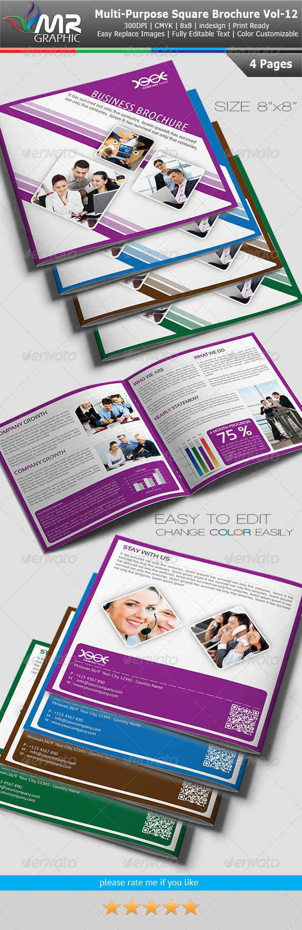 Multipurpose Square Business Brochure Vol-12 - Corporate Brochures