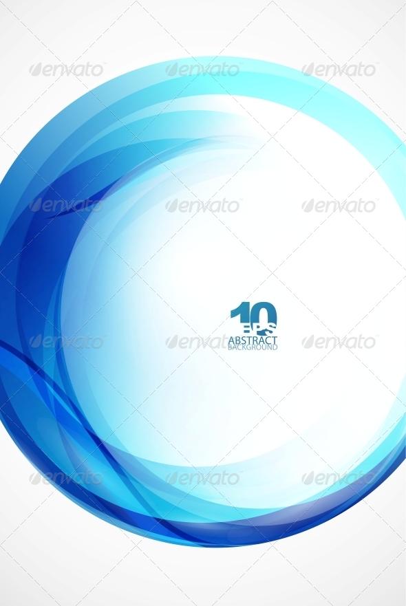 Blue Wave Sphere - Backgrounds Decorative