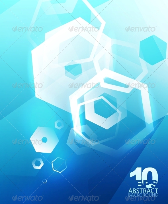 Hexagon Hi-Tech Abstract Background - Backgrounds Decorative