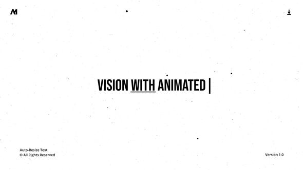 Auto - Resize Titles | After Effects Titles template preview