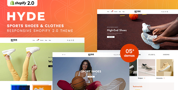 Hyde - Running Shoes, Sports Shoes & Clothes Shopify 2.0 Theme