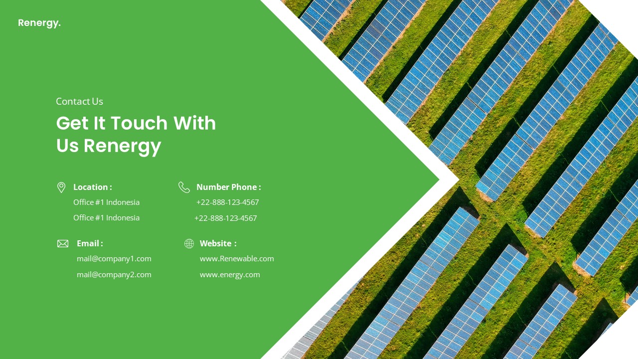 Renergy - Renewable Energy PowerPoint Template, Presentation Templates