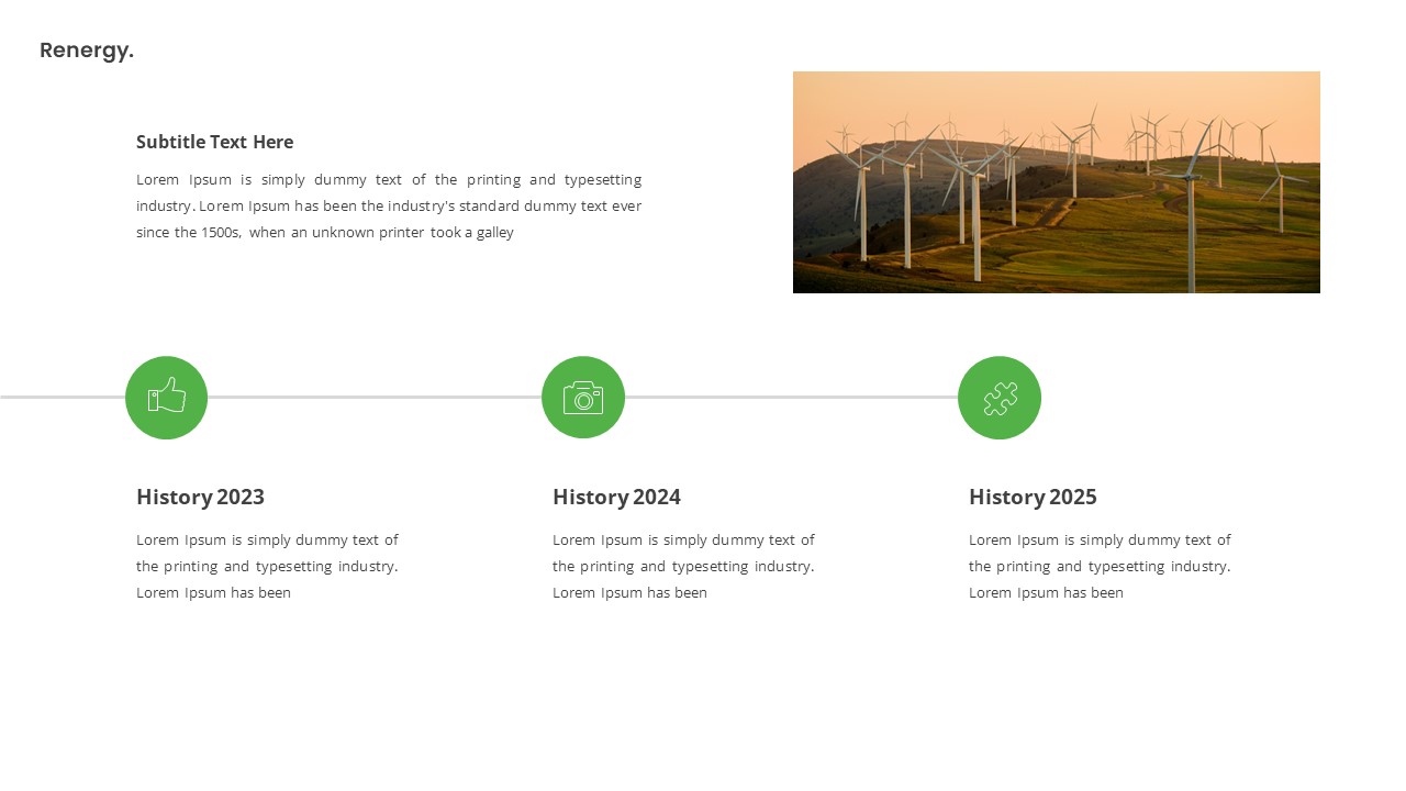 Renergy - Renewable Energy PowerPoint Template, Presentation Templates