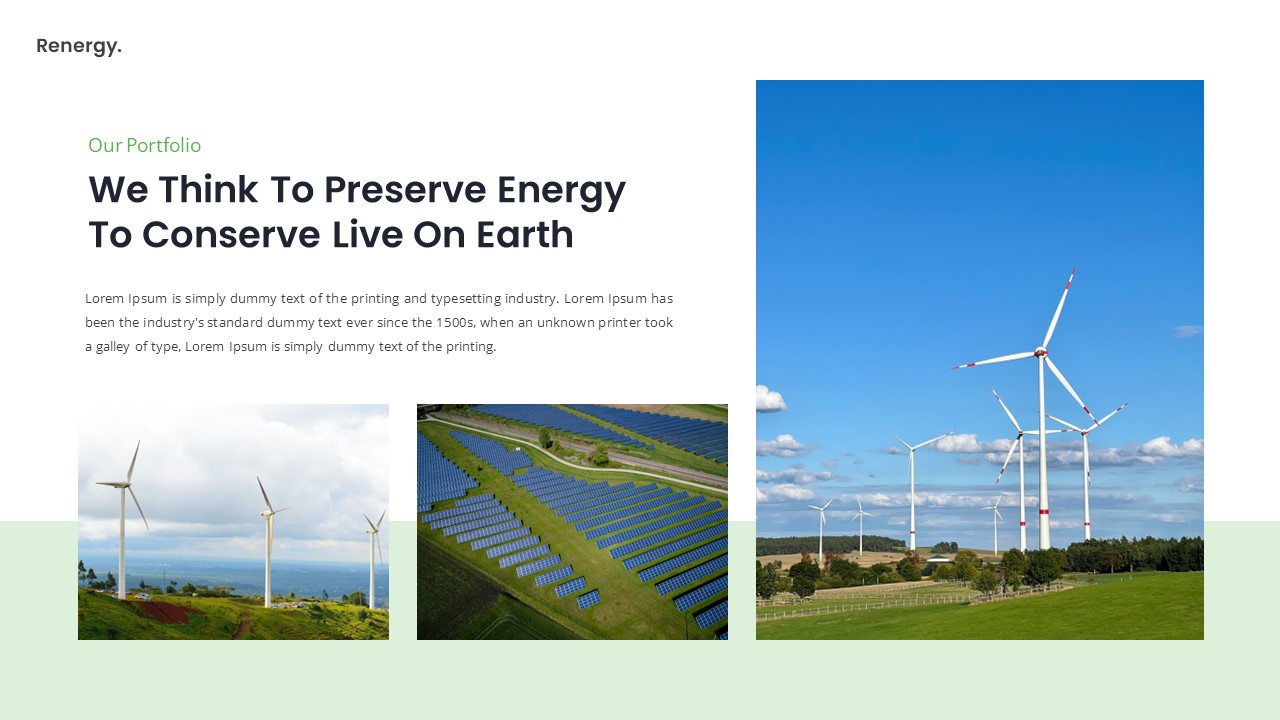 Renergy - Renewable Energy Keynote Template, Presentation Templates