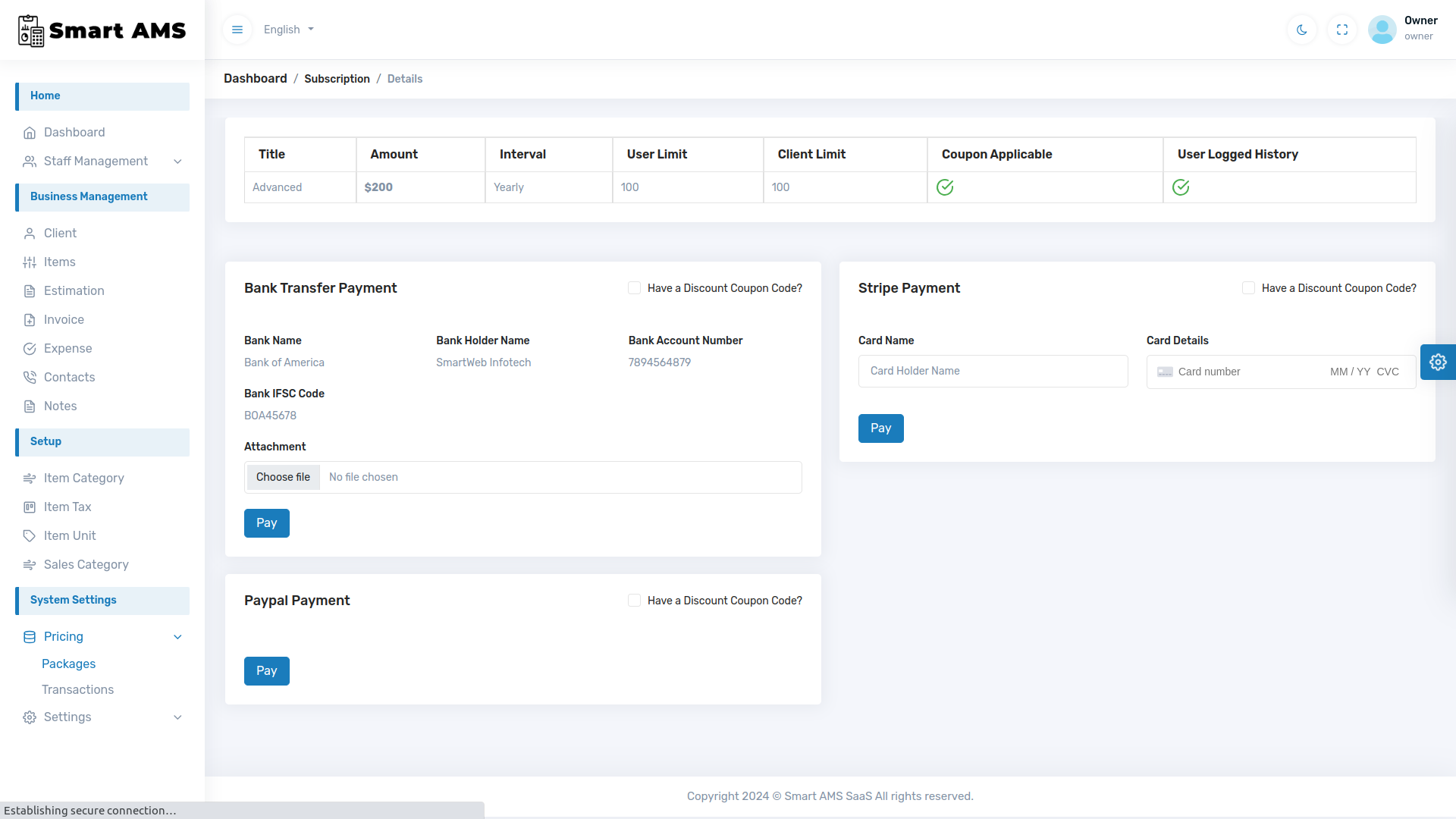 Smart AMS SaaS - Accounting Management System by smartwebinfotech ...