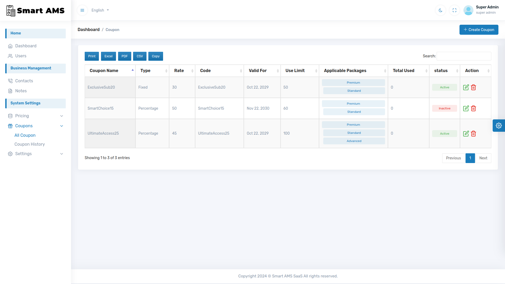 Smart AMS SaaS - Accounting Management System by smartwebinfotech ...