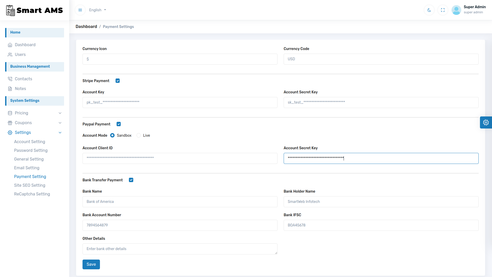 Smart AMS SaaS - Accounting Management System by smartwebinfotech ...