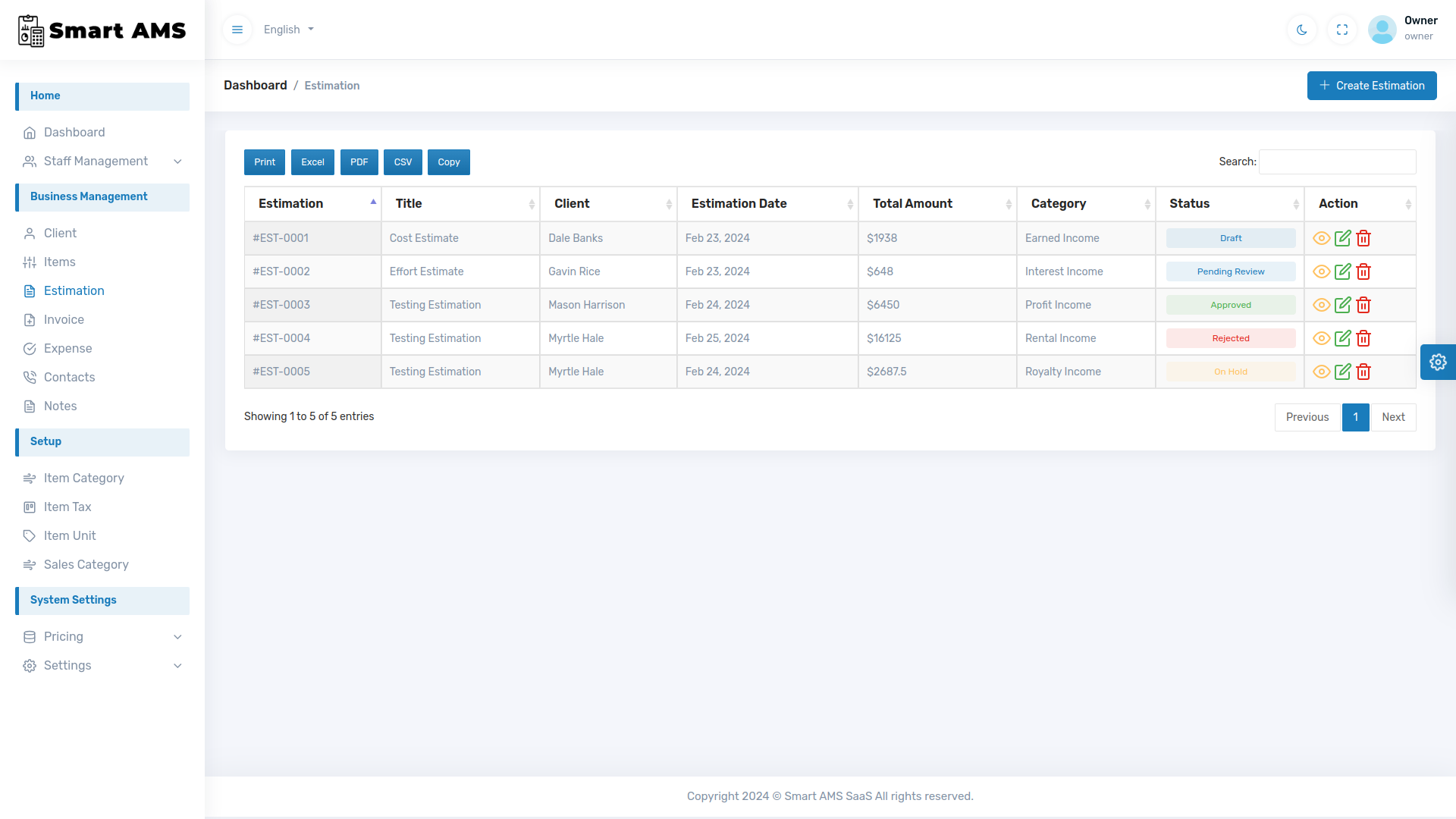 Smart AMS SaaS - Accounting Management System by smartwebinfotech ...