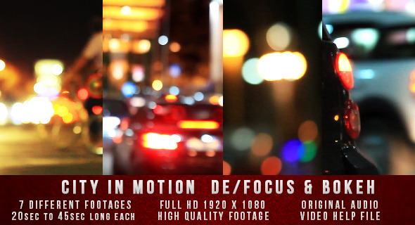   City in Motion, De/focus & Bokeh Set 