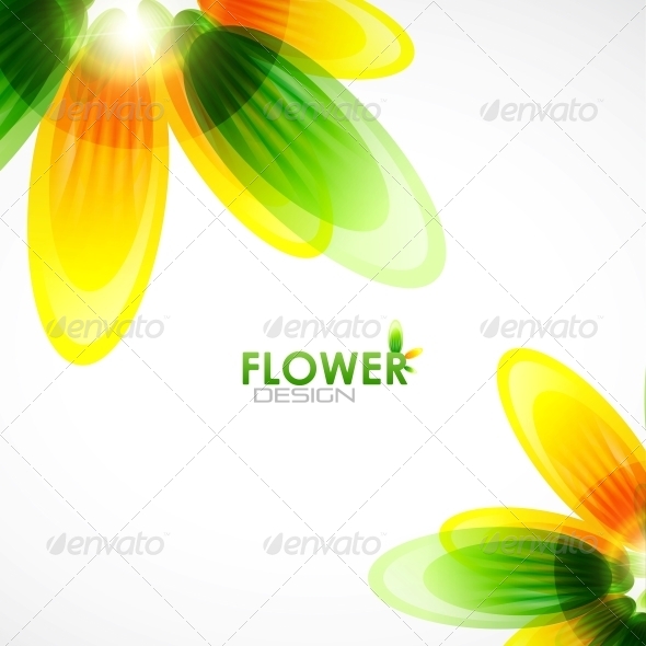 Abstract Flower Background - Backgrounds Decorative