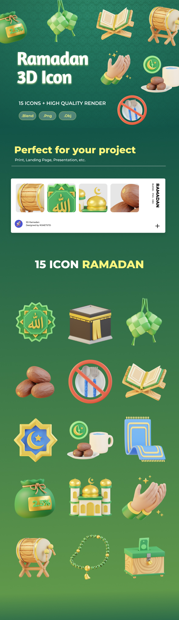 Ramadan 3D Icon