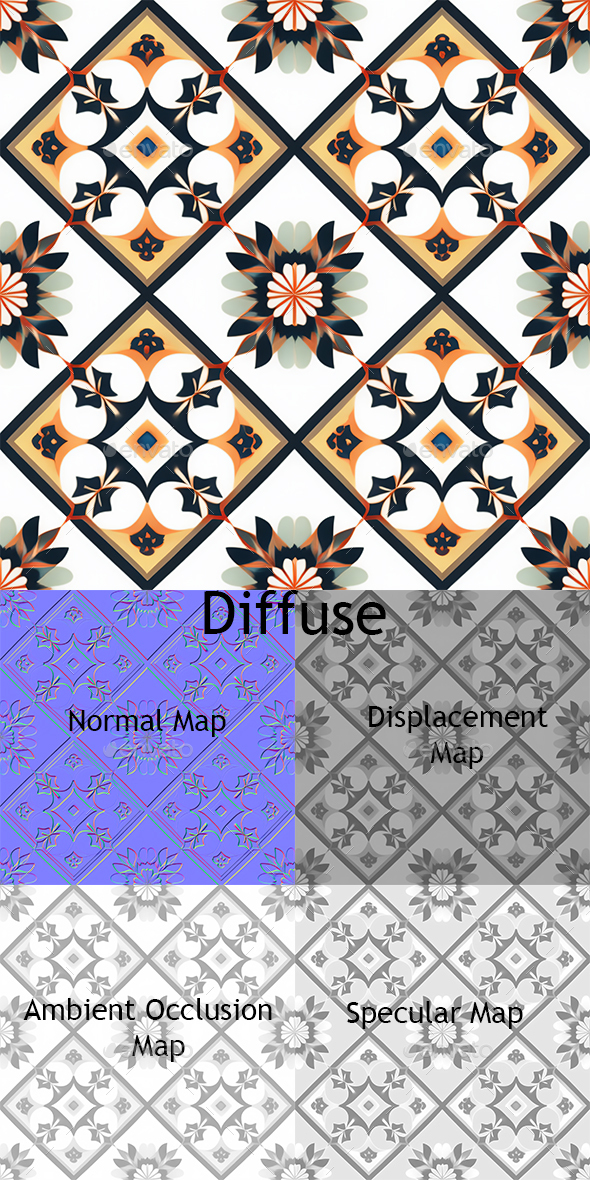 [DOWNLOAD]2D Grid pattern tile texture