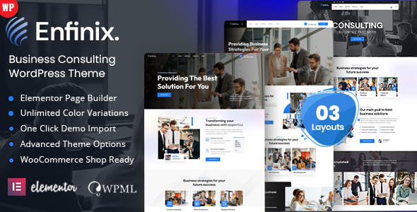 Enfinix – Business Consulting WordPress Theme