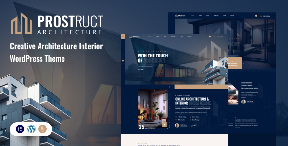 Prostruct - Architecture and Interior Design  WordPress Theme + RTL