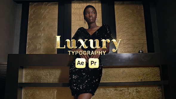 Luxury Typography Titles template preview