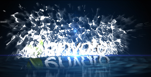 Water Splash Logo - VideoHive 4096823