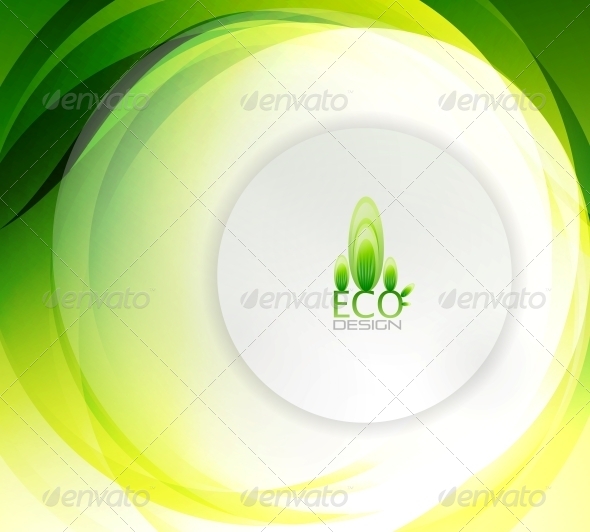 Eco Swirly Wave Abstract Background - Backgrounds Decorative