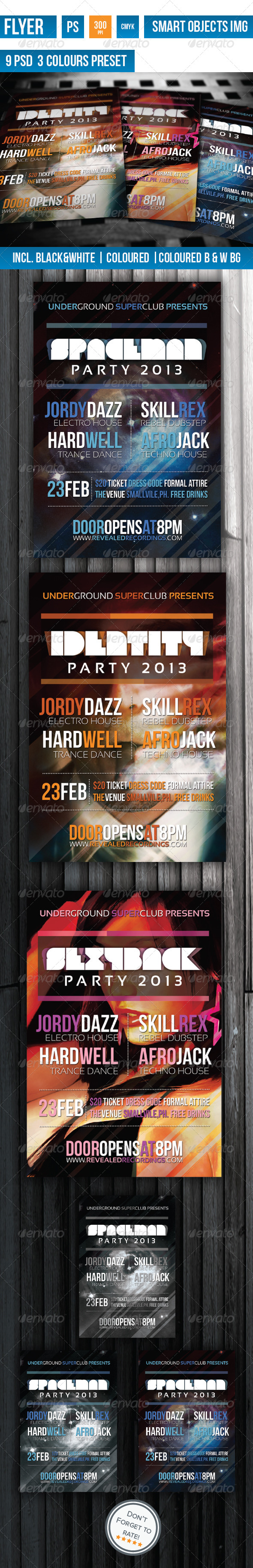 Identity Party Flyer - Clubs & Parties Events
