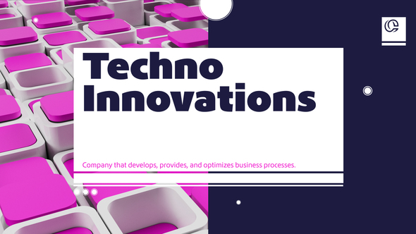 Techno Innovations Slides Premiere Pro template preview