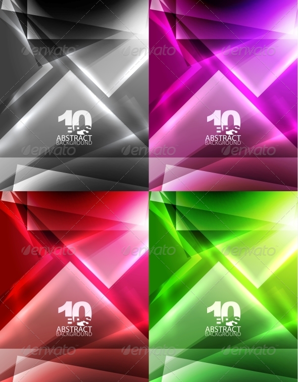 Vector Abstract Geometric Backgrounds - Backgrounds Decorative