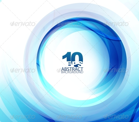 Blue Swirl Abstract Background - Backgrounds Decorative