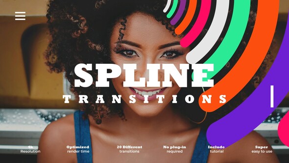 Spline Transitions broadcast-packages template preview