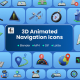 3D Animated Navigation Icons - VideoHive Item for Sale