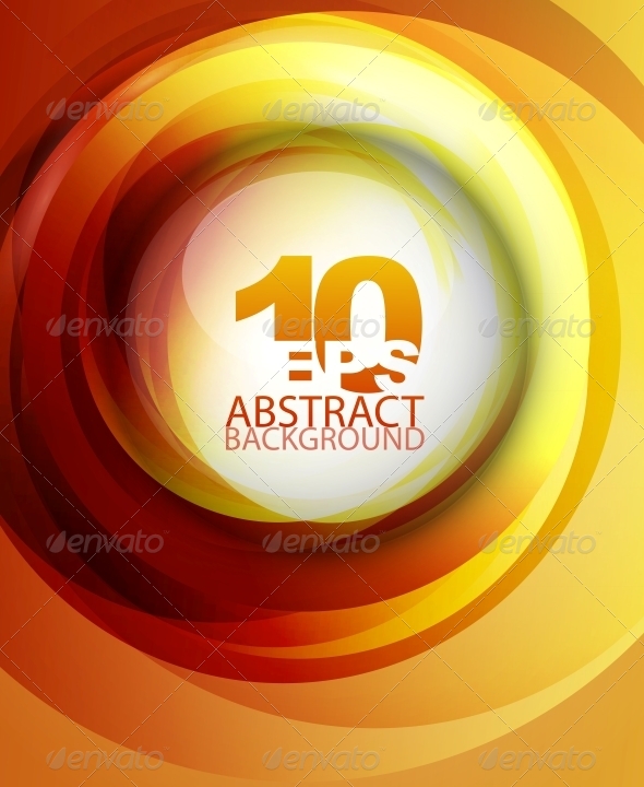 Orange Abstract Background - Backgrounds Decorative