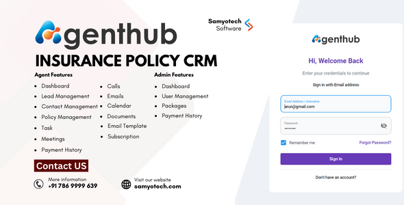 AgentHub - Insurance Agent CRM | Policy Management CRM | Policy Management System