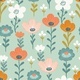 Pattern with Colorful Flowers