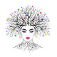 Woman with a Growing Tree on Her Head