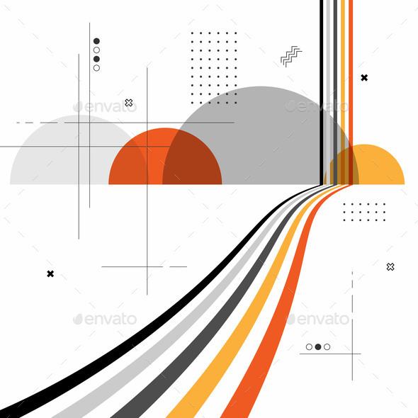 Abstract Geometric City Lines Background