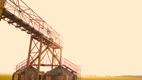 Tanks for the Storage of Grain Standing in the Field. alt