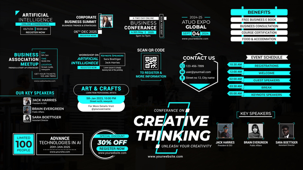 Conference & Workshop Titles Titles template preview