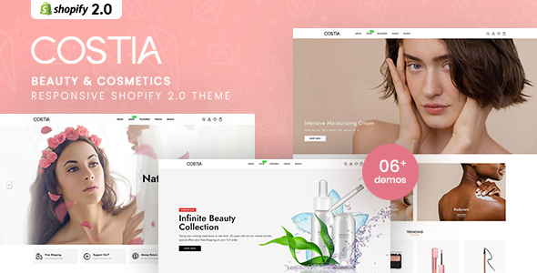 Costia - Beauty & Cosmetics Responsive Shopify 2.0 Theme