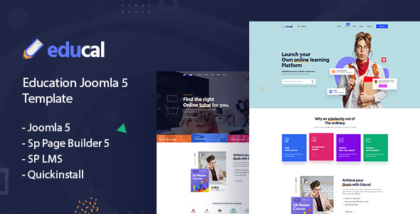 Educal – Joomla 5 Online Courses and Education Template