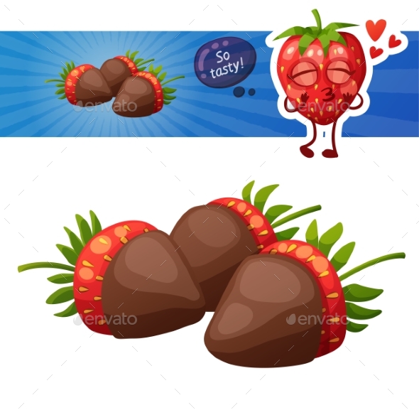Chocolate Covered Strawberries Icon